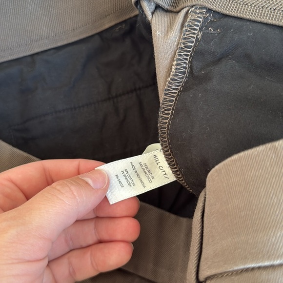 Hill City Huckberry Everyday Tech Pant Athletic Moss Brown Chino - Picture 6 of 8